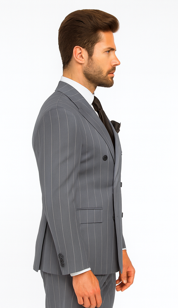 Rossi Man Milano RM1726 - Men’s Modern Fit 3-Piece Suit - Stylish Formalwear for Every Occasion by USA Men's Outlet