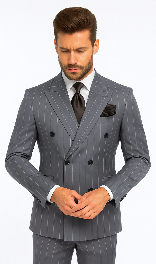 Rossi Man Milano RM1726 - Men’s Modern Fit 3-Piece Suit - Stylish Formalwear for Every Occasion by USA Men's Outlet