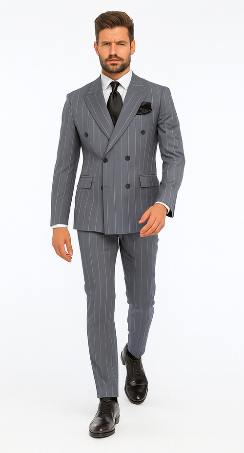 Rossi Man Milano RM1726 - Men’s Modern Fit 3-Piece Suit - Stylish Formalwear for Every Occasion by USA Men's Outlet