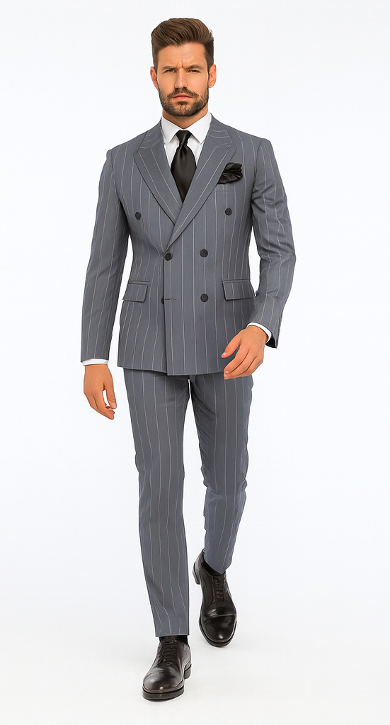 Rossi Man Milano RM1726 - Men’s Modern Fit 3-Piece Suit - Stylish Formalwear for Every Occasion by USA Men's Outlet