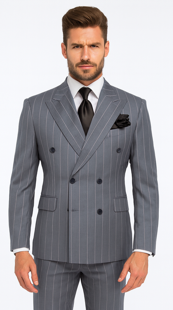 Rossi Man Milano RM1726 - Men’s Modern Fit 3-Piece Suit - Stylish Formalwear for Every Occasion by USA Men's Outlet