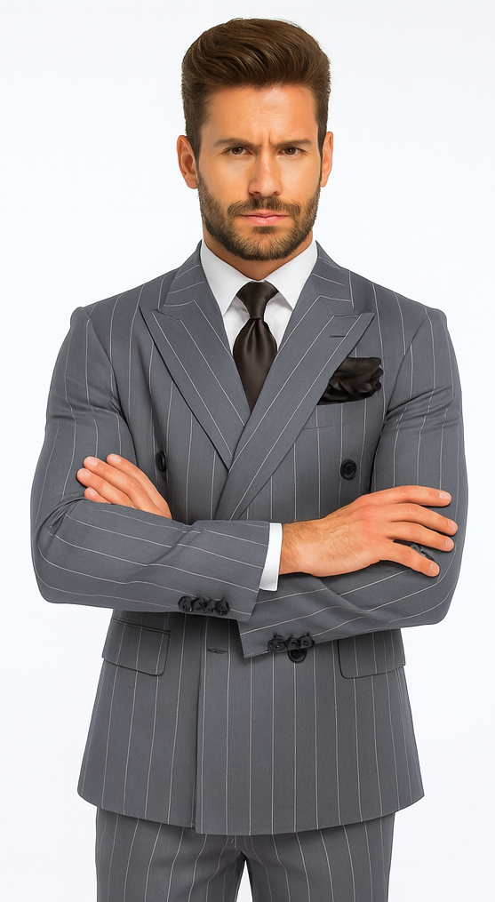 Rossi Man Milano RM1726 - Men’s Modern Fit 3-Piece Suit - Stylish Formalwear for Every Occasion by USA Men's Outlet