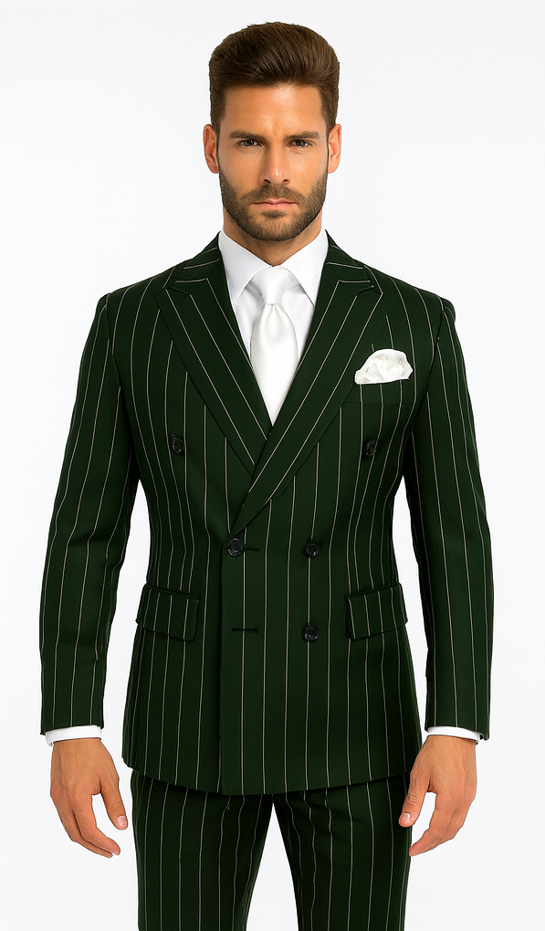 Rossi Man Milano RM1727 - Men’s 3-Piece Slim Fit Suit - Formalwear for Stylish Gentlemen USA Men's Outlet