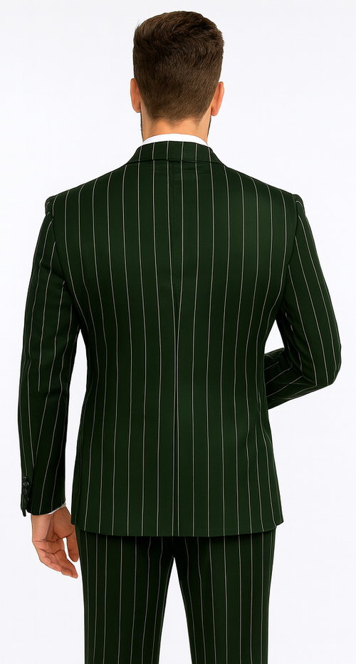 Rossi Man Milano RM1727 - Men’s 3-Piece Slim Fit Suit - Formalwear for Stylish Gentlemen USA Men's Outlet