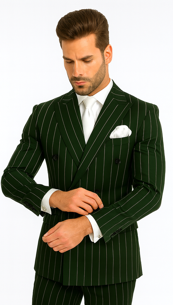Rossi Man Milano RM1727 - Men’s 3-Piece Slim Fit Suit - Formalwear for Stylish Gentlemen USA Men's Outlet