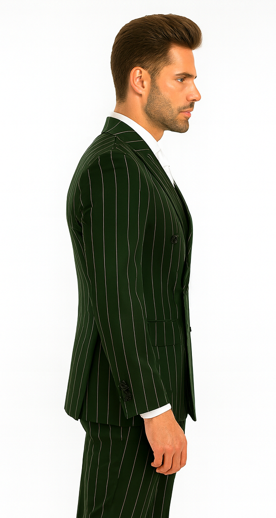 Rossi Man Milano RM1727 - Men’s 3-Piece Slim Fit Suit - Formalwear for Stylish Gentlemen USA Men's Outlet