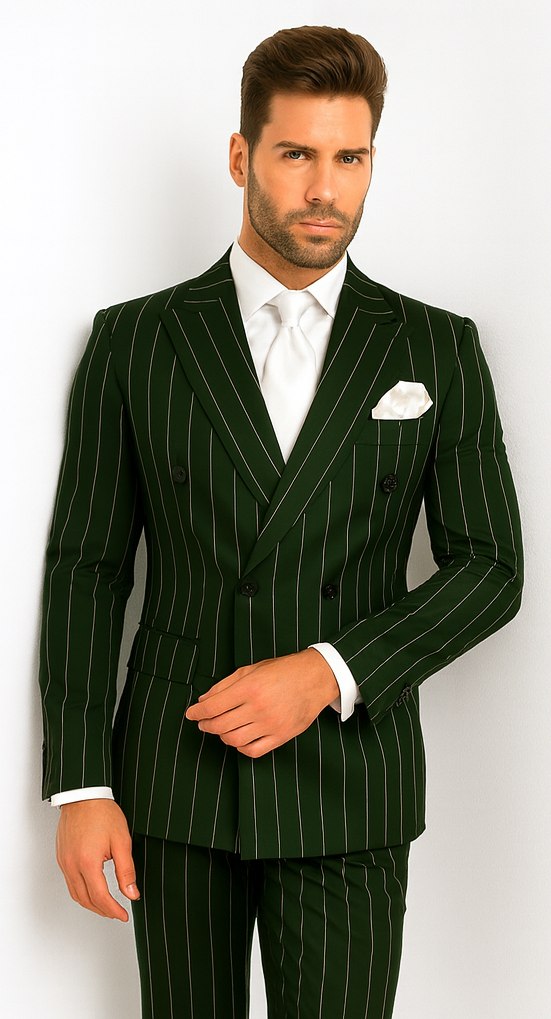 Rossi Man Milano RM1727 - Men’s 3-Piece Slim Fit Suit - Formalwear for Stylish Gentlemen USA Men's Outlet