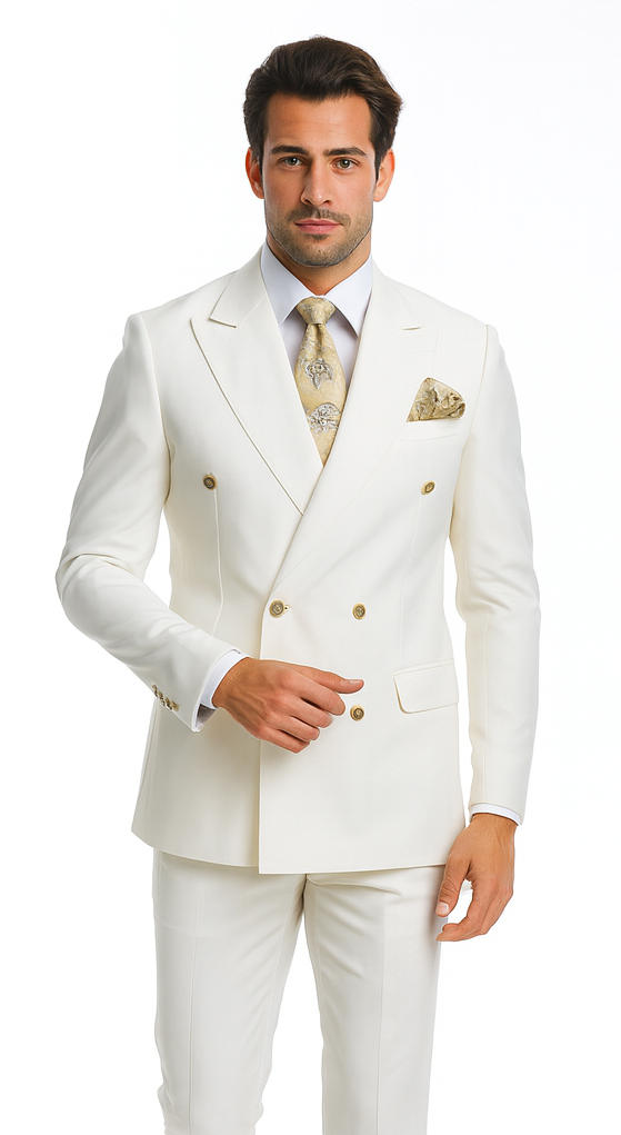 Rossi Man Milano RM1770 - Men’s Modern Slim Fit 3-Piece Suit - Formalwear for Every Occasion by USA Men's Outlet