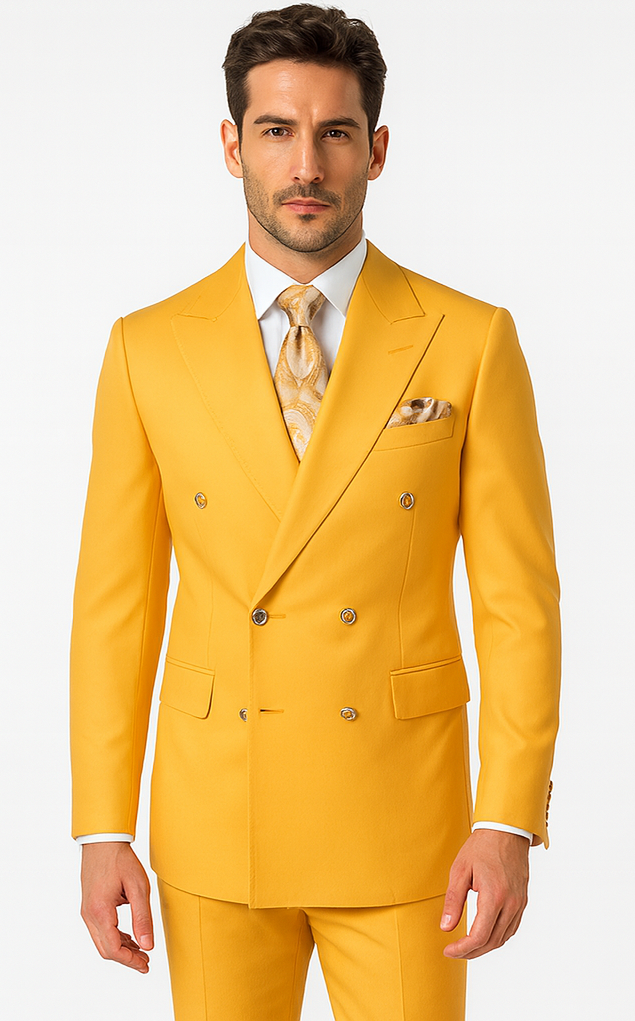 Rossi Man Milano RM1772 Men’s Tailored 3-Piece Suit - Formalwear Set at USA Men's Outlet