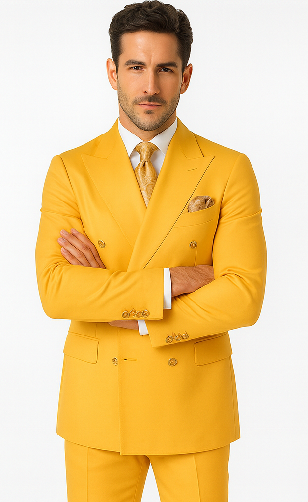 Rossi Man Milano RM1772 Men’s Tailored 3-Piece Suit - Formalwear Set at USA Men's Outlet