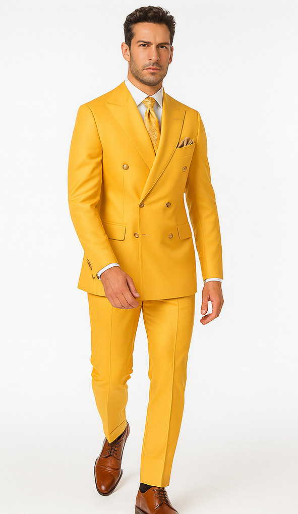 Rossi Man Milano RM1772 Men’s Tailored 3-Piece Suit - Formalwear Set at USA Men's Outlet