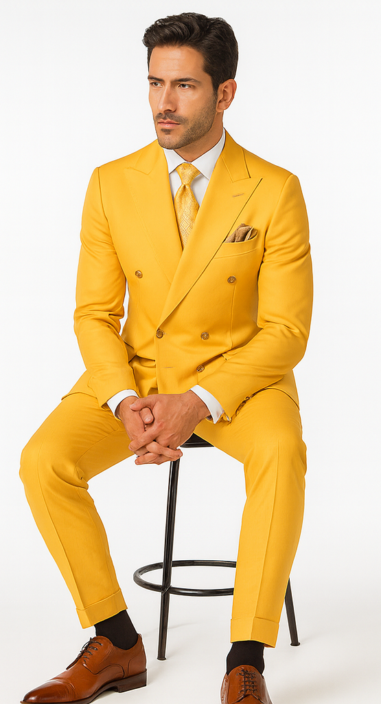 Rossi Man Milano RM1772 Men’s Tailored 3-Piece Suit - Formalwear Set at USA Men's Outlet