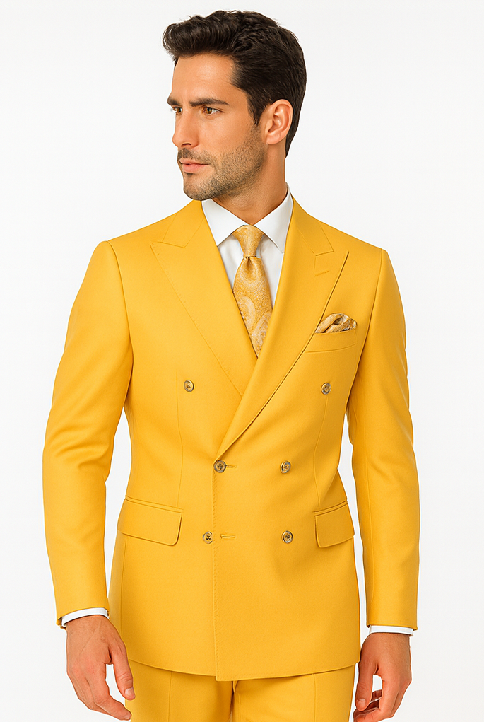 Rossi Man Milano RM1772 Men’s Tailored 3-Piece Suit - Formalwear Set at USA Men's Outlet