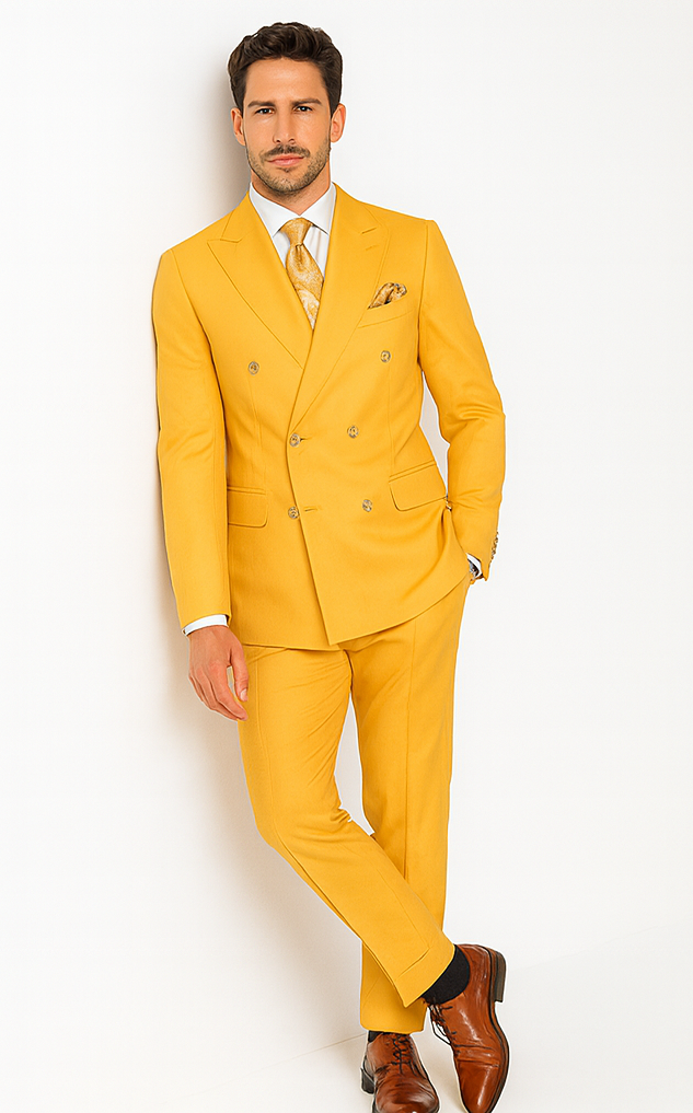 Rossi Man Milano RM1772 Men’s Tailored 3-Piece Suit - Formalwear Set at USA Men's Outlet