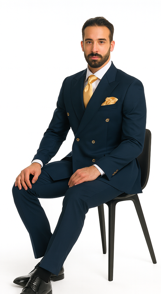 Rossi Man Milano RM1773 - Men’s Slim Fit Suit - Elegant Modern Formalwear for Every Occasion by USA Men's Outlet