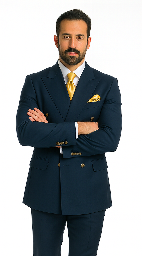 Rossi Man Milano RM1773 - Men’s Slim Fit Suit - Elegant Modern Formalwear for Every Occasion by USA Men's Outlet