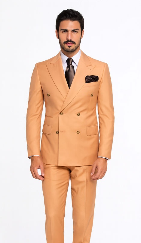 Rossi Man Milano RM1774 - Men’s Modern Fit 3-Piece Suit - Formal Outfit for Occasions at USA Men's Outlet