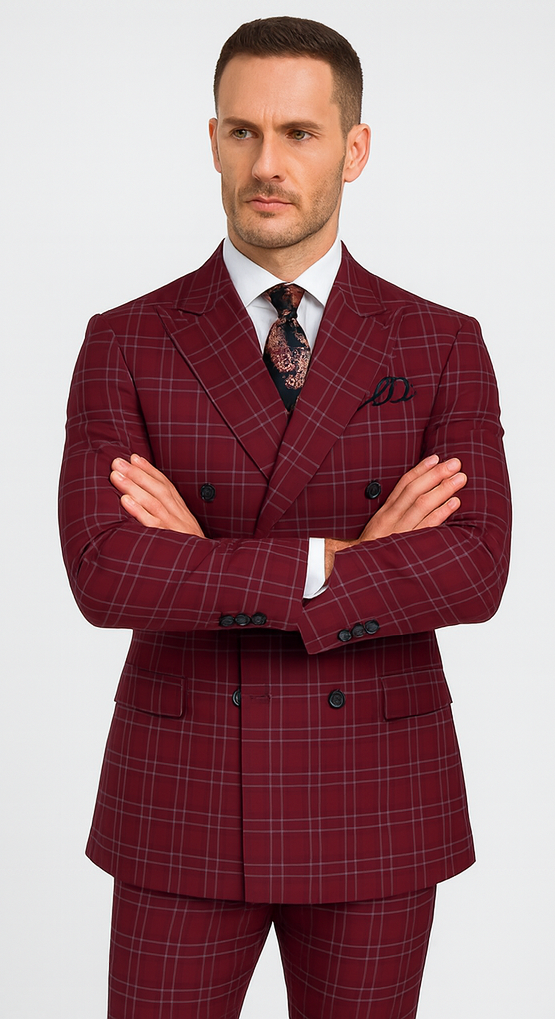 Rossi Man Milano RM1827 - Classic Tailored Men’s Suit - Formal Style for Modern Gentlemen | USA Men's Outlet