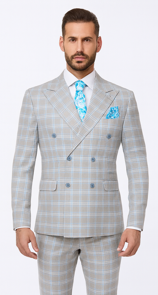 Rossi Man Milano RM1829 - Elegant Tailored Suit for Men - Modern Premium Formalwear by USA Men's Outlet