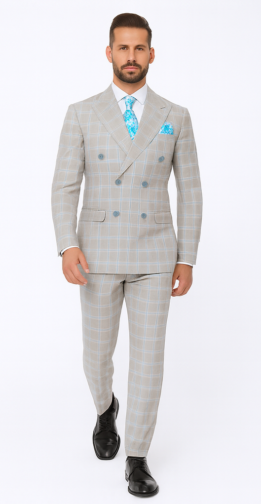 Rossi Man Milano RM1829 - Elegant Tailored Suit for Men - Modern Premium Formalwear by USA Men's Outlet