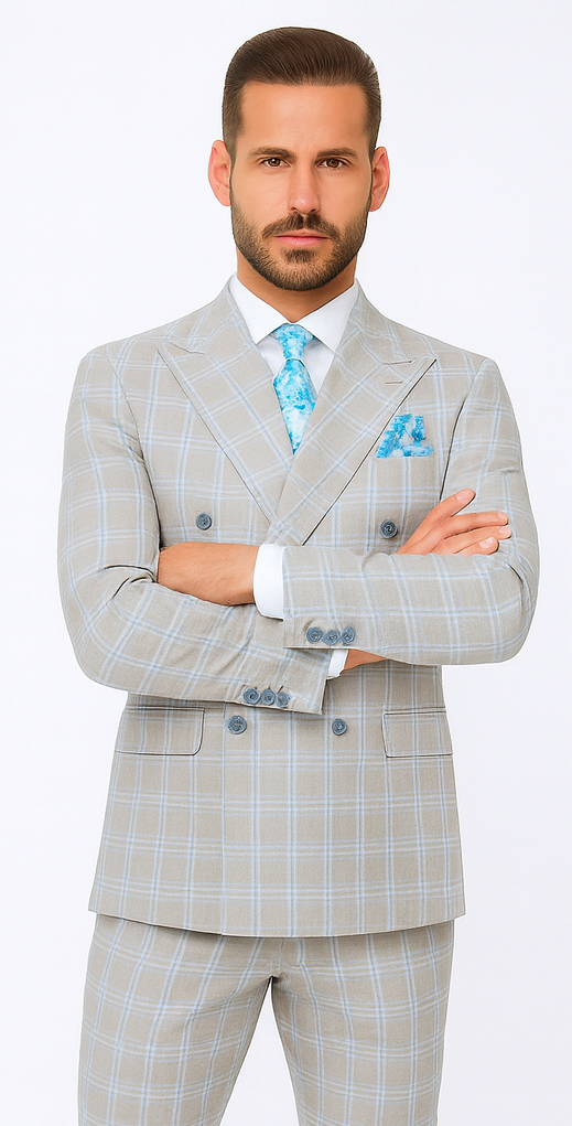 Rossi Man Milano RM1829 - Elegant Tailored Suit for Men - Modern Premium Formalwear by USA Men's Outlet