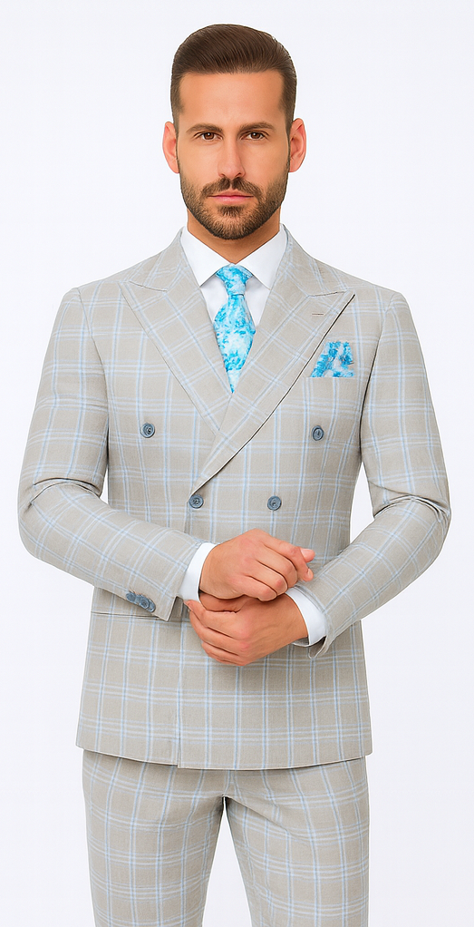 Rossi Man Milano RM1829 - Elegant Tailored Suit for Men - Modern Premium Formalwear by USA Men's Outlet