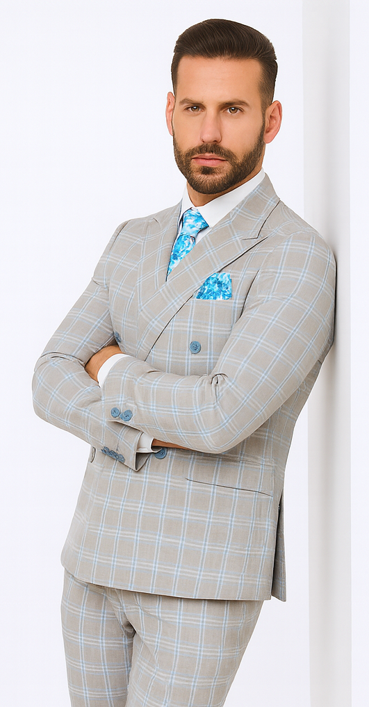 Rossi Man Milano RM1829 - Elegant Tailored Suit for Men - Modern Premium Formalwear by USA Men's Outlet