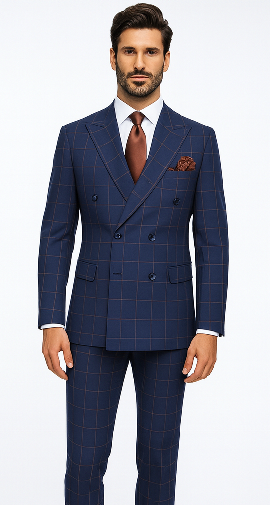 Rossi Man Milano RM1831 - Classic Tailored Men’s Suit - Elegant Formal Wear by USA Men's Outlet