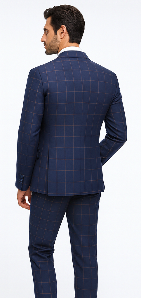 Rossi Man Milano RM1831 - Classic Tailored Men’s Suit - Elegant Formal Wear by USA Men's Outlet