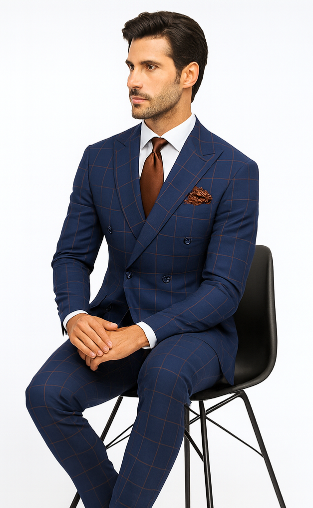 Rossi Man Milano RM1831 - Classic Tailored Men’s Suit - Elegant Formal Wear by USA Men's Outlet