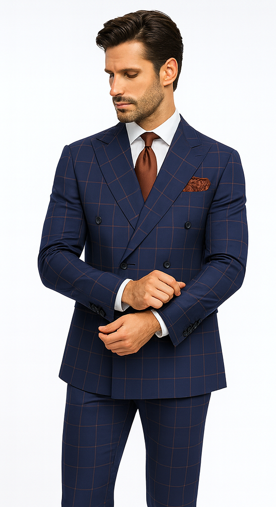 Rossi Man Milano RM1831 - Classic Tailored Men’s Suit - Elegant Formal Wear by USA Men's Outlet