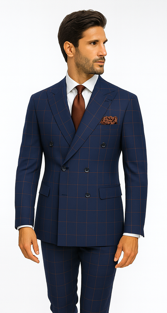 Rossi Man Milano RM1831 - Classic Tailored Men’s Suit - Elegant Formal Wear by USA Men's Outlet