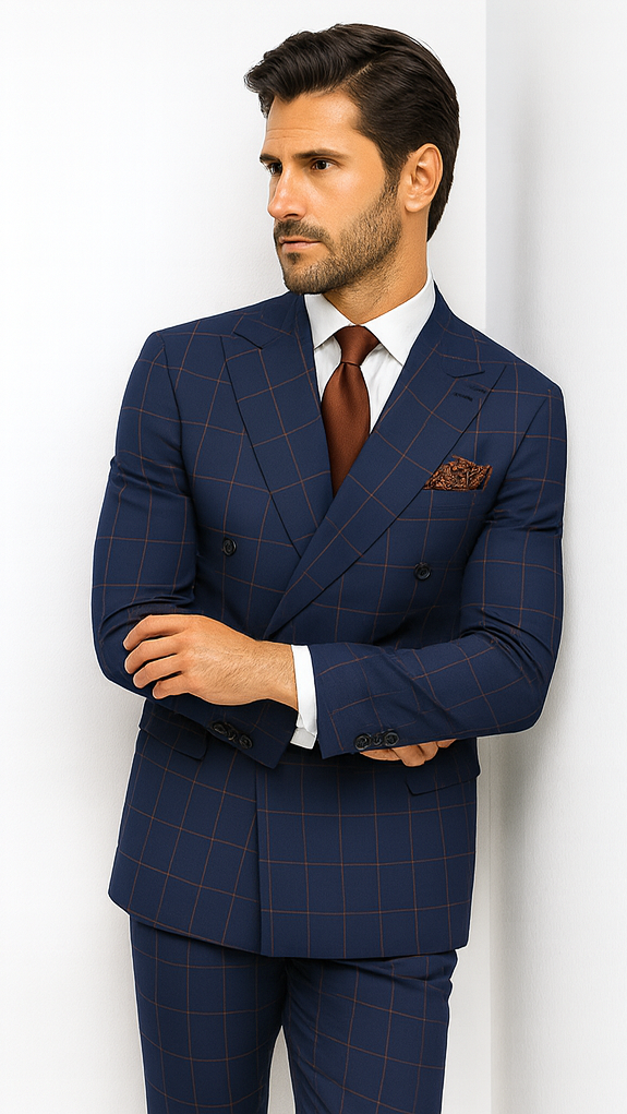 Rossi Man Milano RM1831 - Classic Tailored Men’s Suit - Elegant Formal Wear by USA Men's Outlet