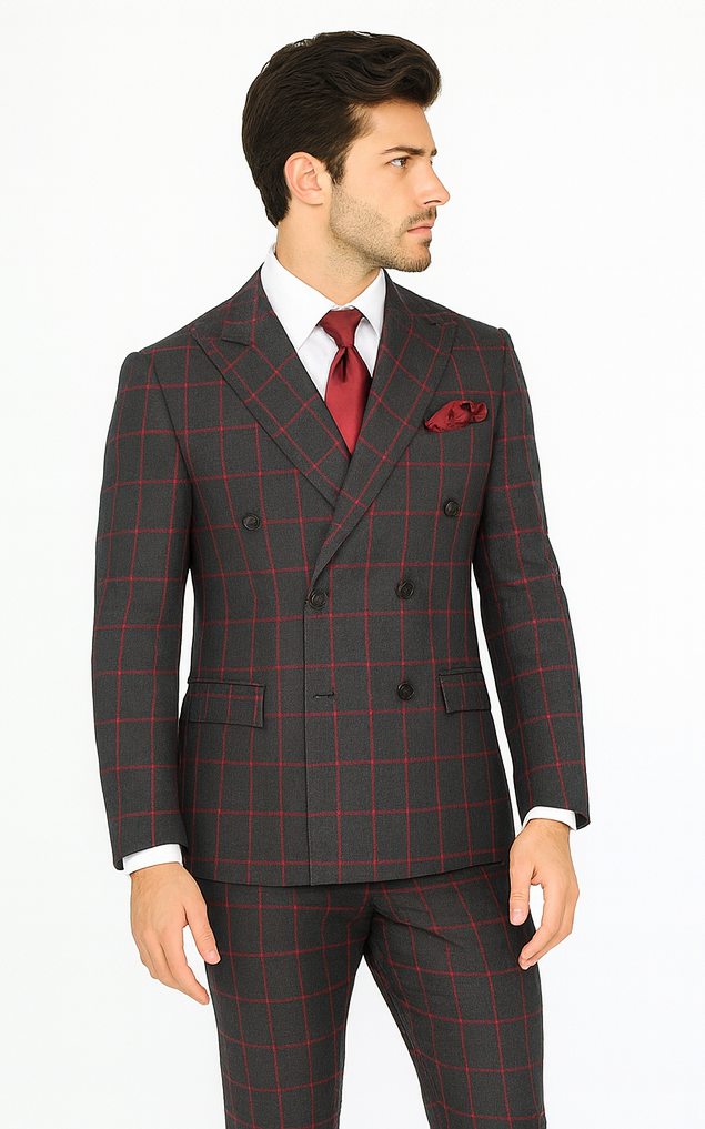 Rossi Man Milano RM1844 Black Formal Suit - Men’s Modern Collection USA Men's Outlet