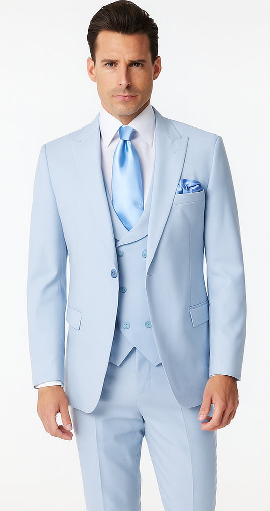 Rossi Man Paul RM1395 - Men’s Classic Tailored Suit - Elegant Formalwear for Men | USA Men's Outlet