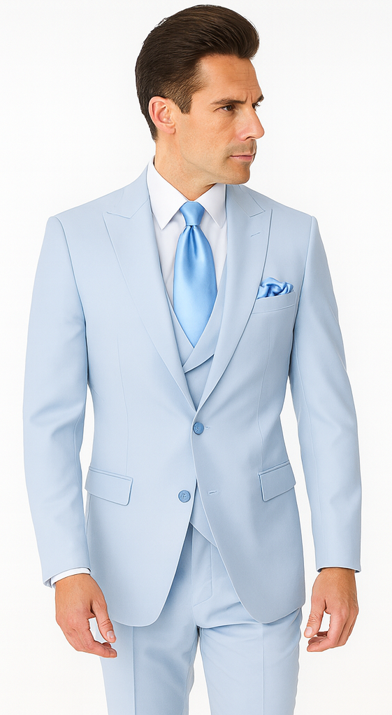 Rossi Man Paul RM1395 - Men’s Classic Tailored Suit - Elegant Formalwear for Men | USA Men's Outlet