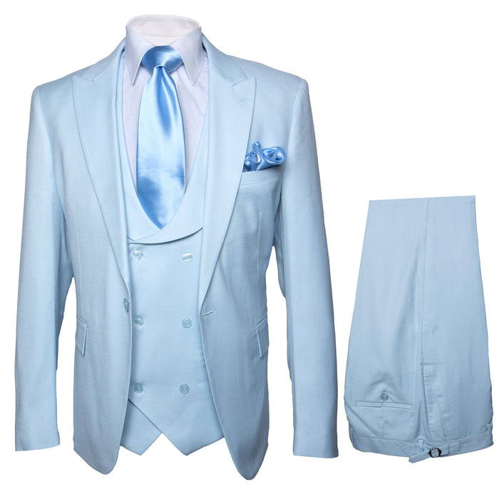 Rossi Man Paul RM1395 - Men’s Classic Tailored Suit - Elegant Formalwear for Men | USA Men's Outlet