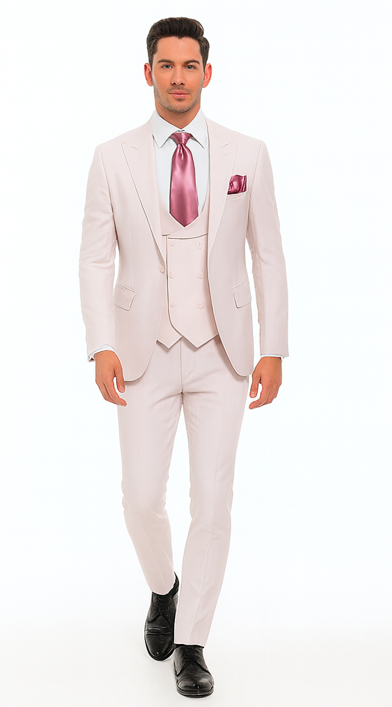 Rossi Man Paul RM1397 - Men’s Classic Tailored Suit - Elegant Modern Formalwear USA Men's Outlet