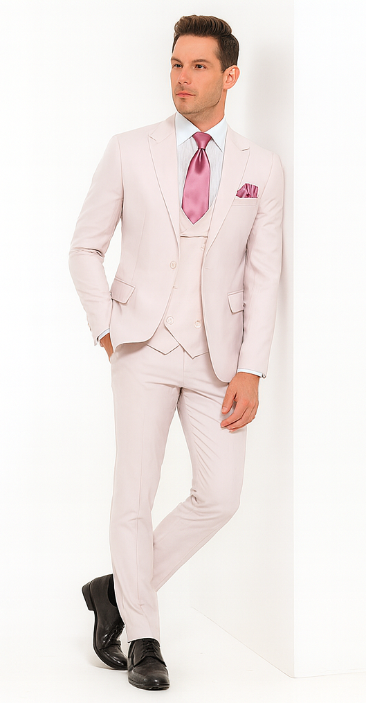 Rossi Man Paul RM1397 - Men’s Classic Tailored Suit - Elegant Modern Formalwear USA Men's Outlet