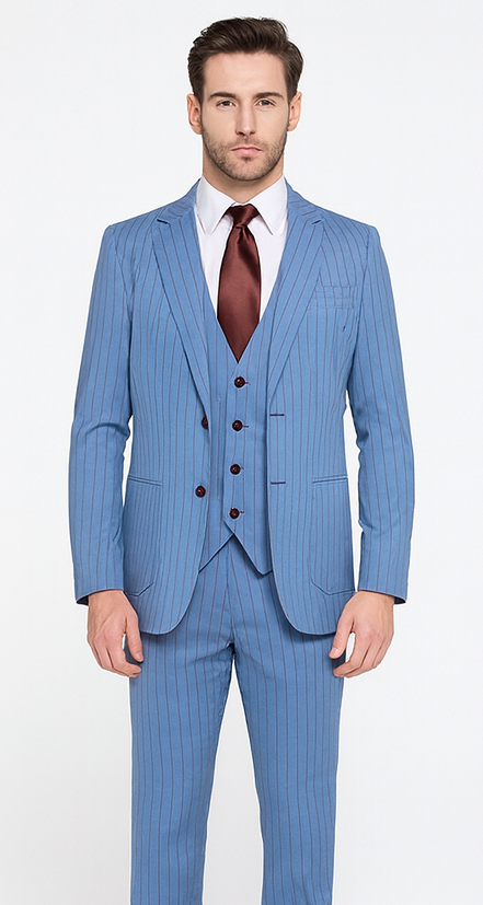 Rossi Man Remo RM1756 - Stylish Men’s Tailored Suit - Modern Elegant Formalwear USA Men's Outlet