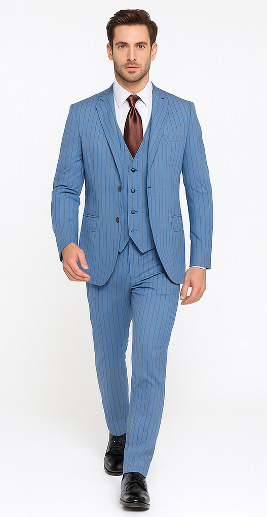Rossi Man Remo RM1756 - Stylish Men’s Tailored Suit - Modern Elegant Formalwear USA Men's Outlet