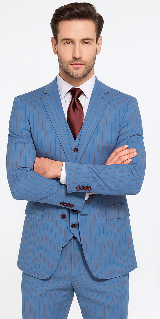 Rossi Man Remo RM1756 - Stylish Men’s Tailored Suit - Modern Elegant Formalwear USA Men's Outlet