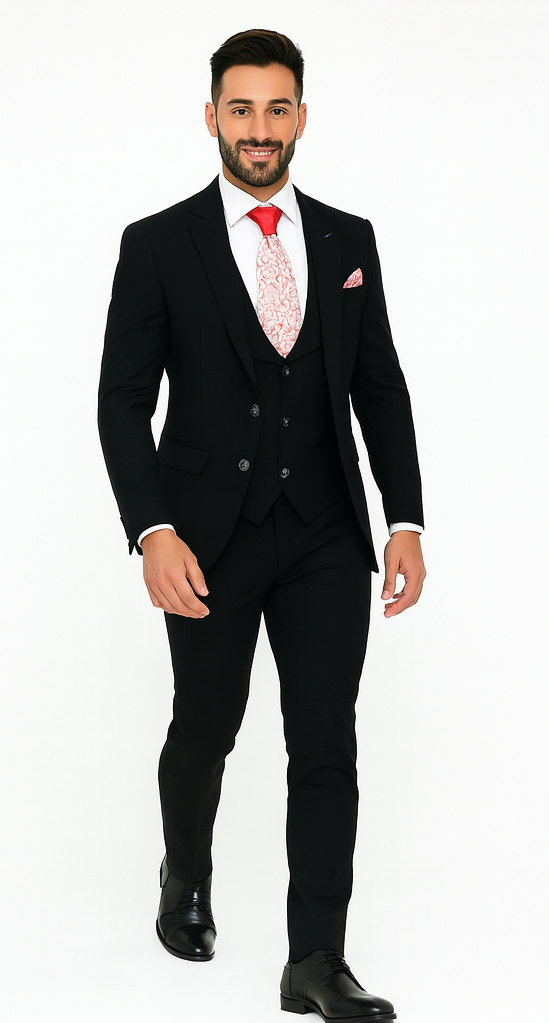 Rossi Man Remo RM1757 - Men’s Tailored Fit Suit - Modern Elegant Formal Style by USA Men's Outlet