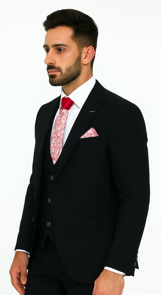 Rossi Man Remo RM1757 - Men’s Tailored Fit Suit - Modern Elegant Formal Style by USA Men's Outlet