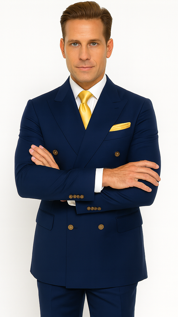 Rossi Man RM1102 Milano Collection Modern Fit Suit for Men - Stylish Formalwear for Special Events by USA Men's Outlet