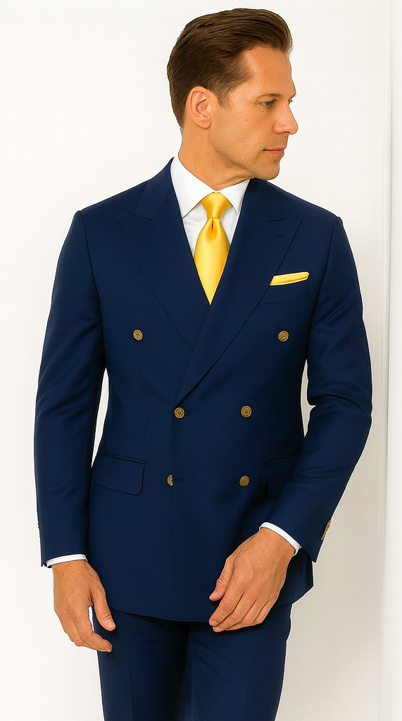Rossi Man RM1102 Milano Collection Modern Fit Suit for Men - Stylish Formalwear for Special Events by USA Men's Outlet