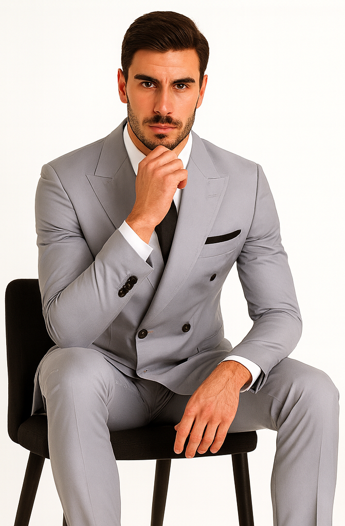 Rossi Man RM1178 Milano Collection Slim Fit Suit for Men - Modern Formal Wear by USA Men's Outlet