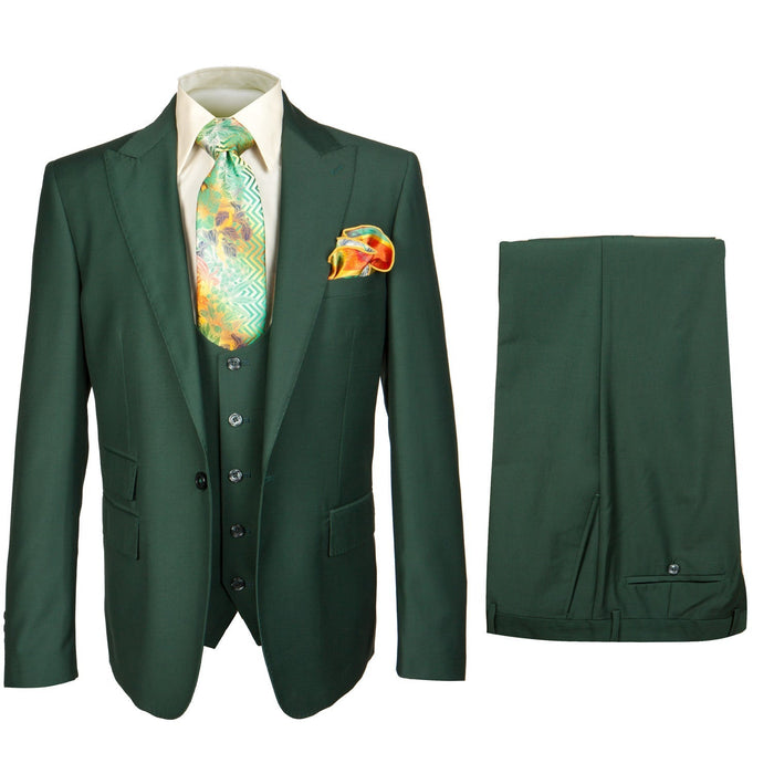 Rossi Man RM1190 - Sydney - 3-Piece Slim Fit Suit for Men - Modern Tailored Formalwear USA Men's Outlet