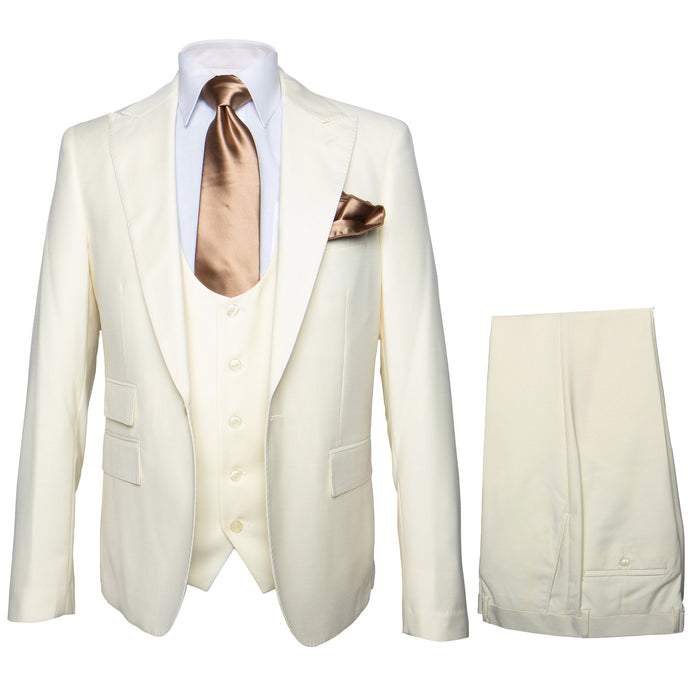 Rossi Man RM1206 - Sydney II Collection 3-Piece Slim Fit Suit for Men - Modern Tailored Formalwear | USA Men's Outlet