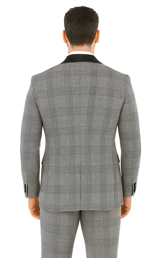Rossi Man RM1295 Classic 3-Piece Smoking Tuxedo - Men’s Formalwear by USA Men's Outlet